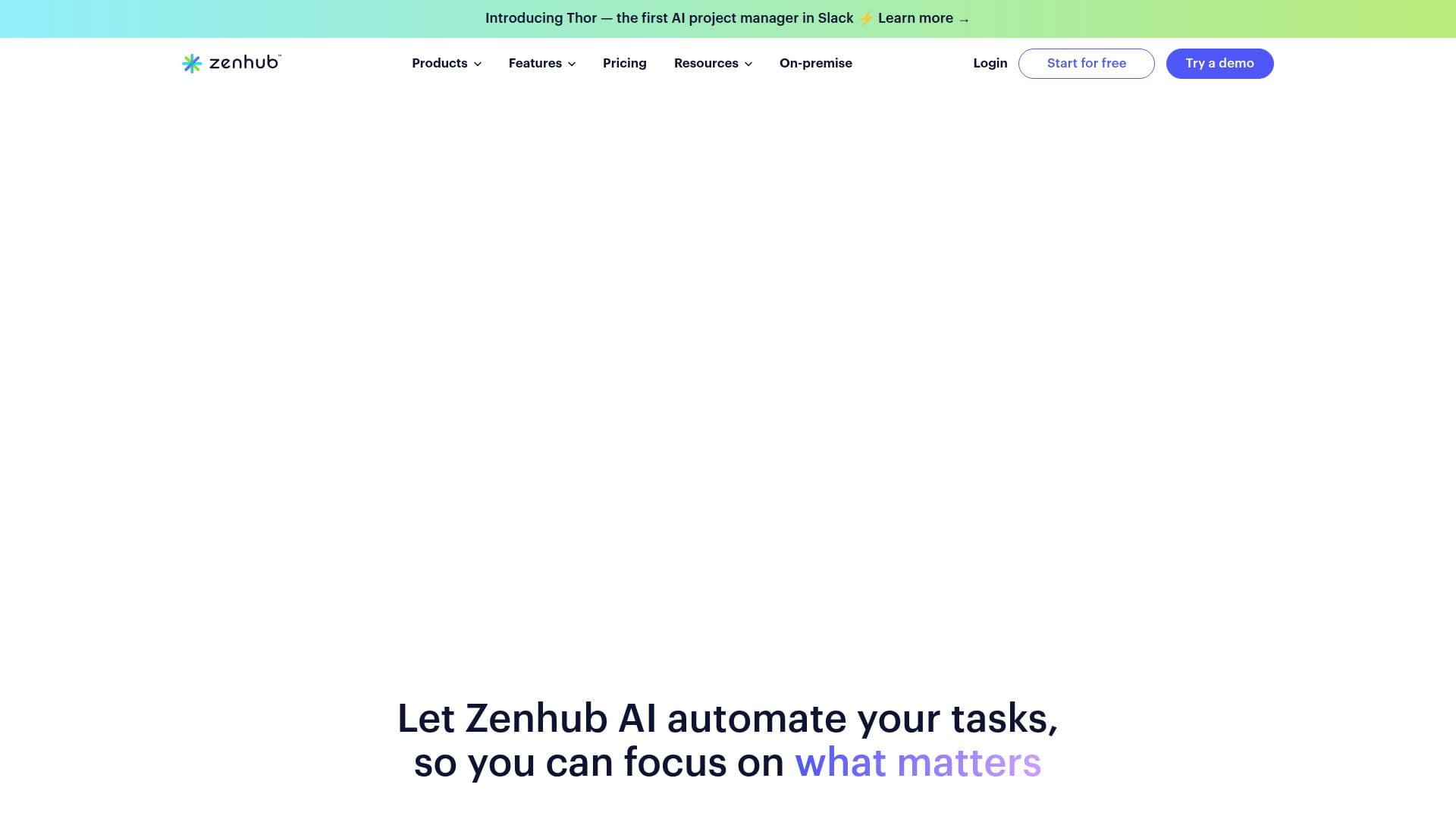 إدارة المشاريع بالذكاء الاصطناعي من Zenhub screenshot
