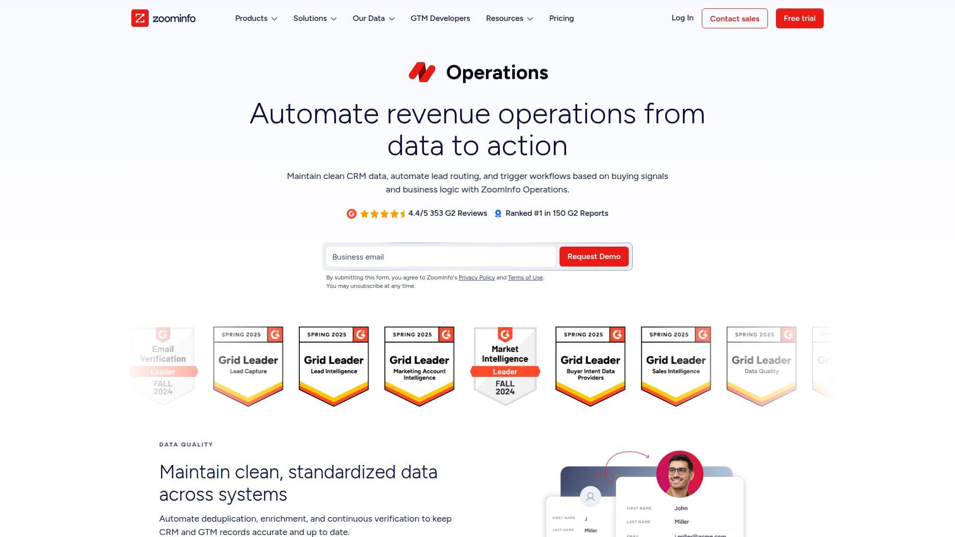 RingLead Operations 스크린샷