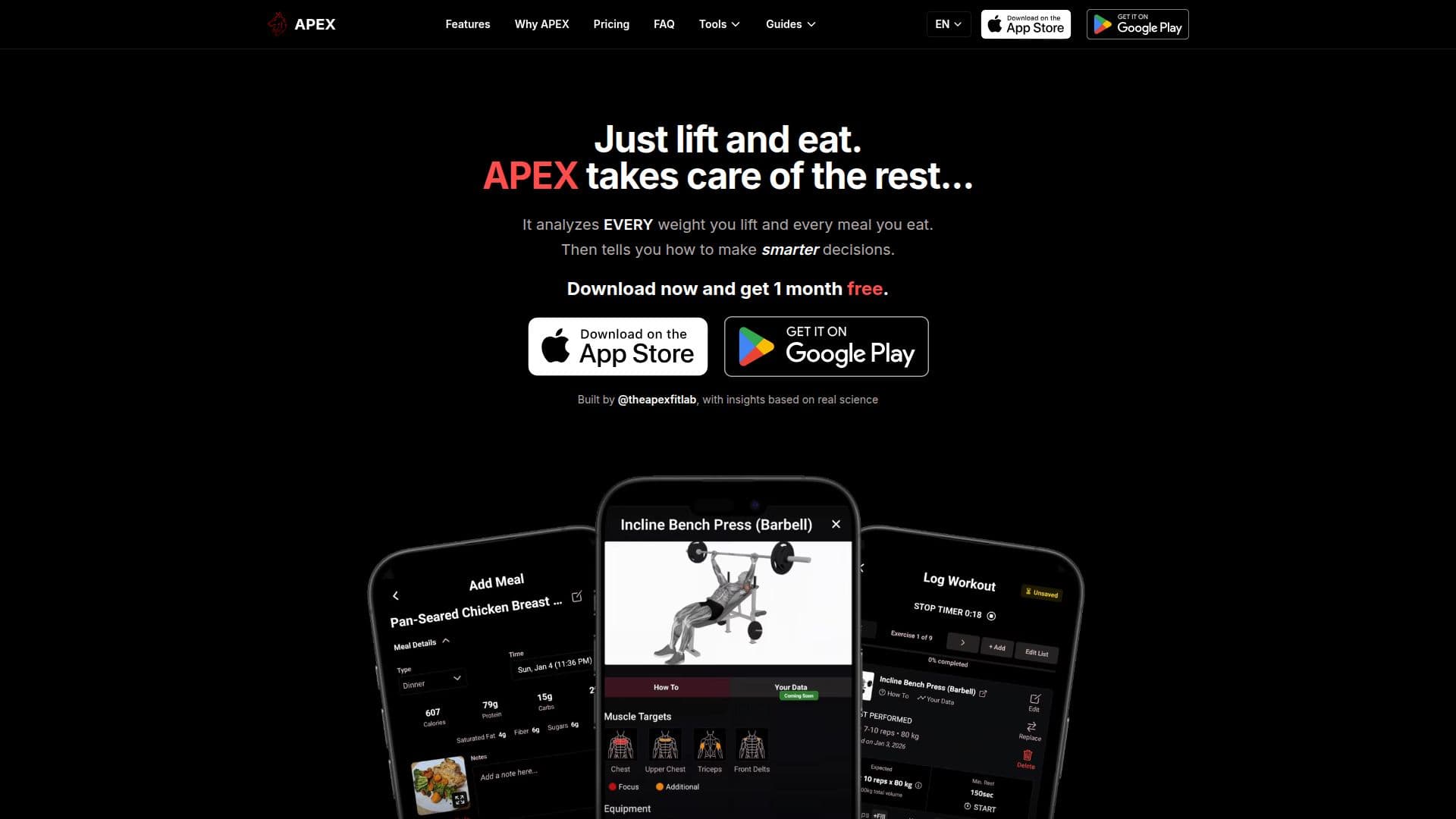 APEX: Тренер по силовым тренировкам и питанию screenshot