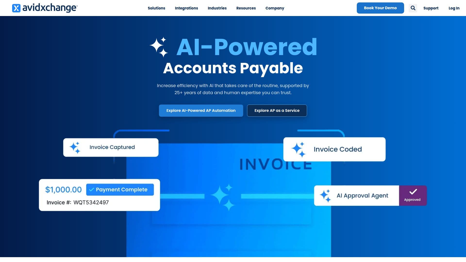 Software de Automação de AP AvidXchange screenshot