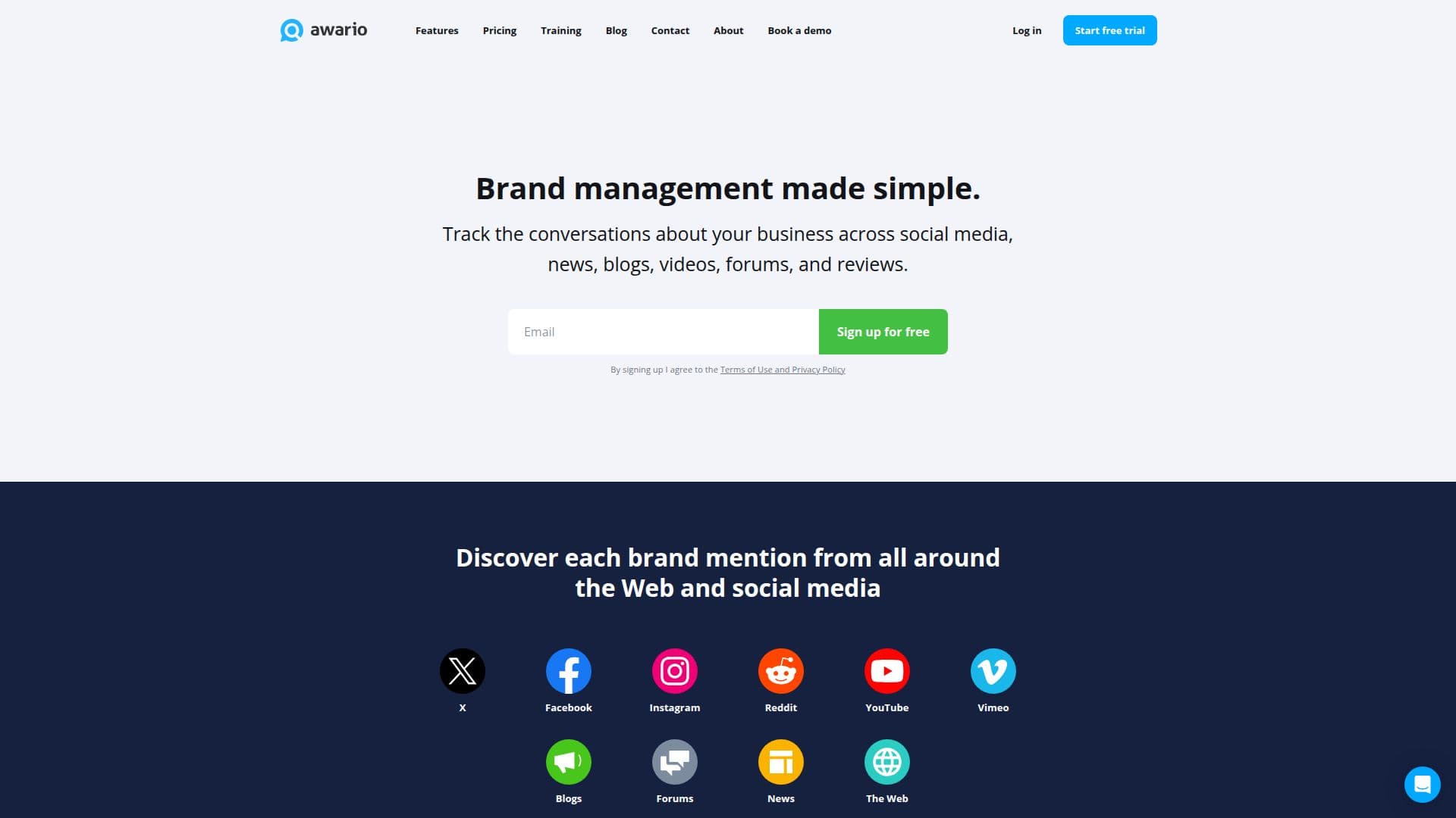 Awario screenshot