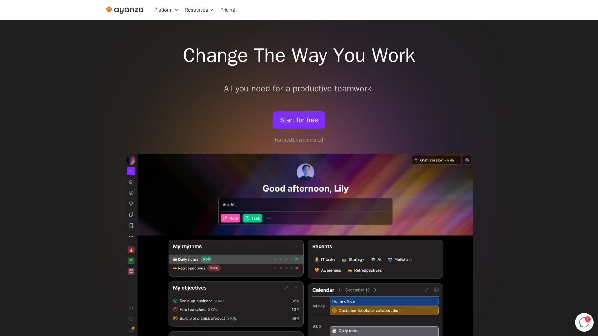 Ayanza screenshot
