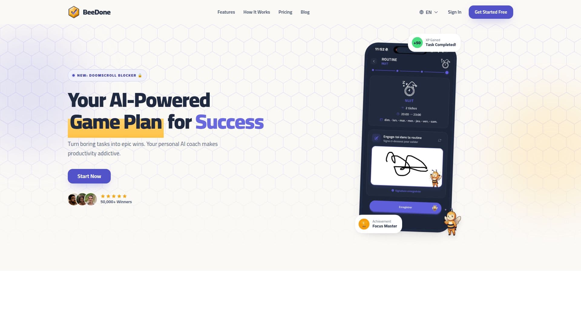 BeeDone - Jogo de Produtividade com IA screenshot