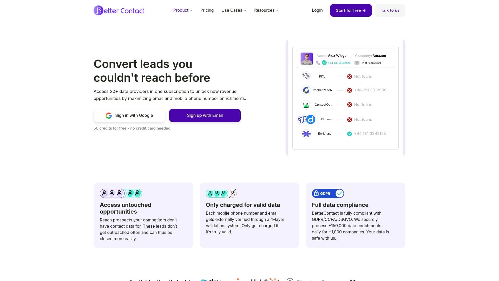 BetterContact - Localizador Inteligente de Waterfall screenshot