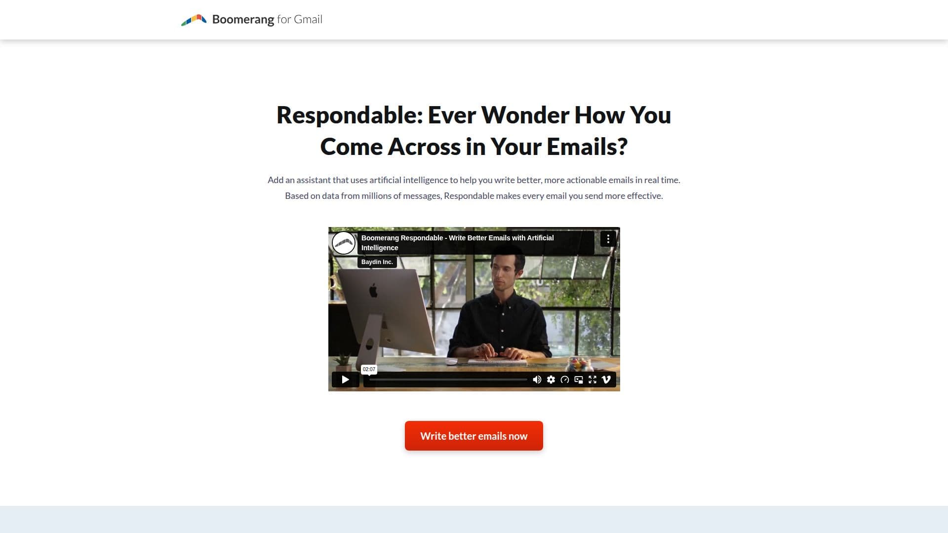 Boomerang Respondable screenshot