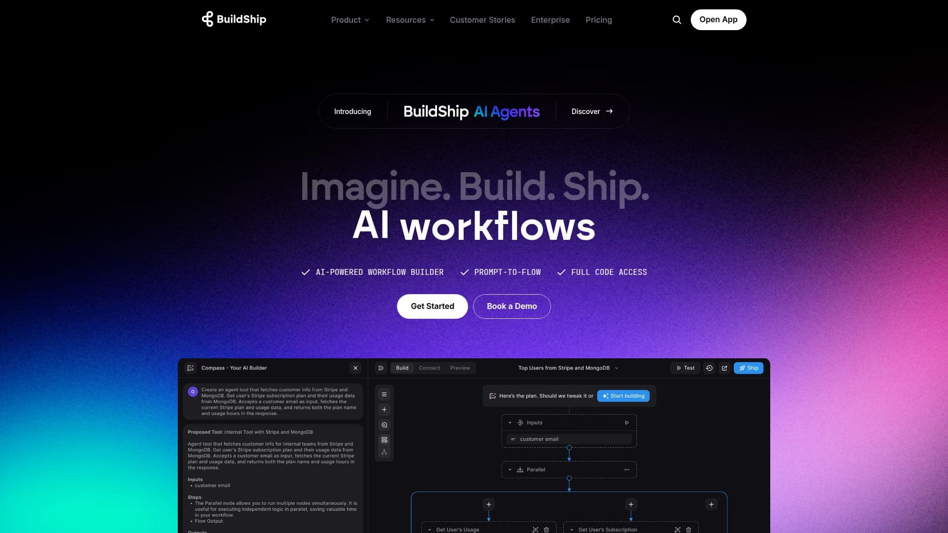 BuildShip AI 工作流构建器 screenshot