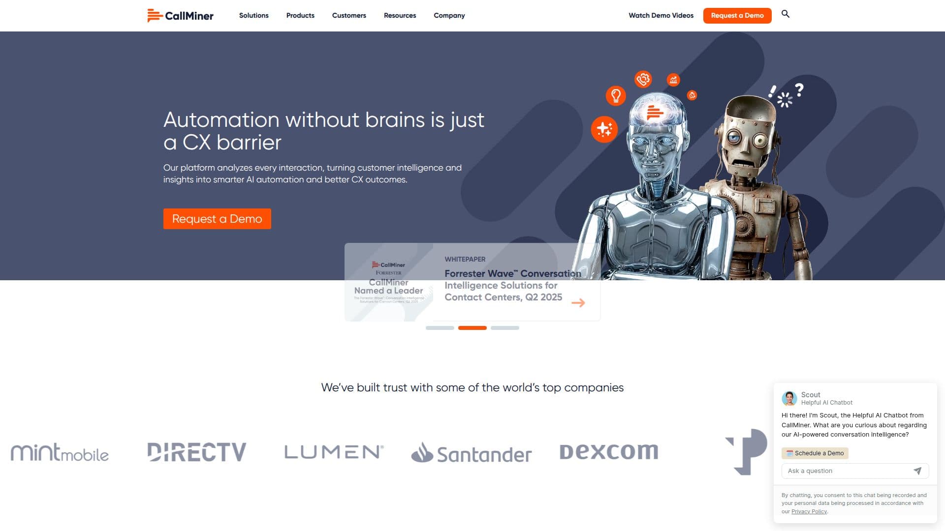 CallMiner Conversation Intelligence screenshot