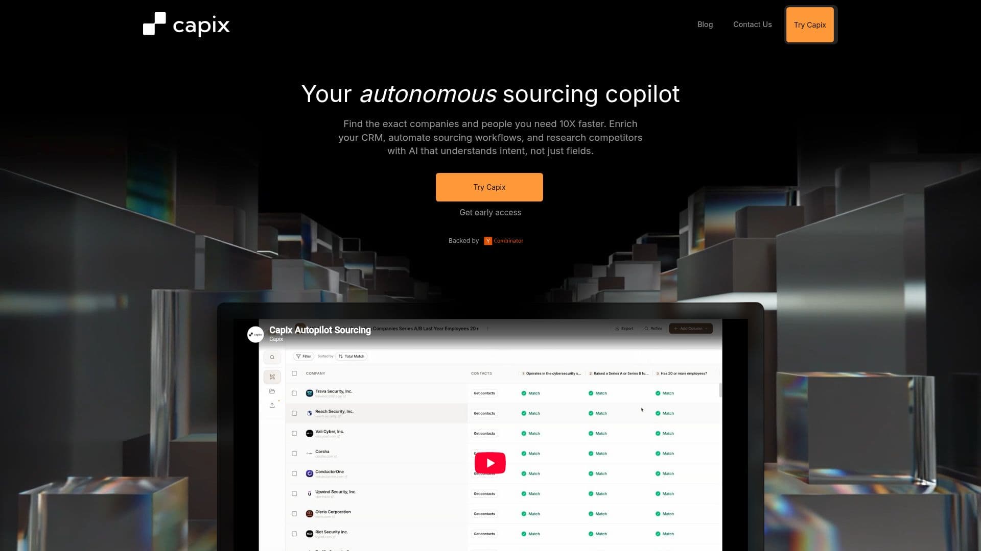 Capix AI Plattform screenshot