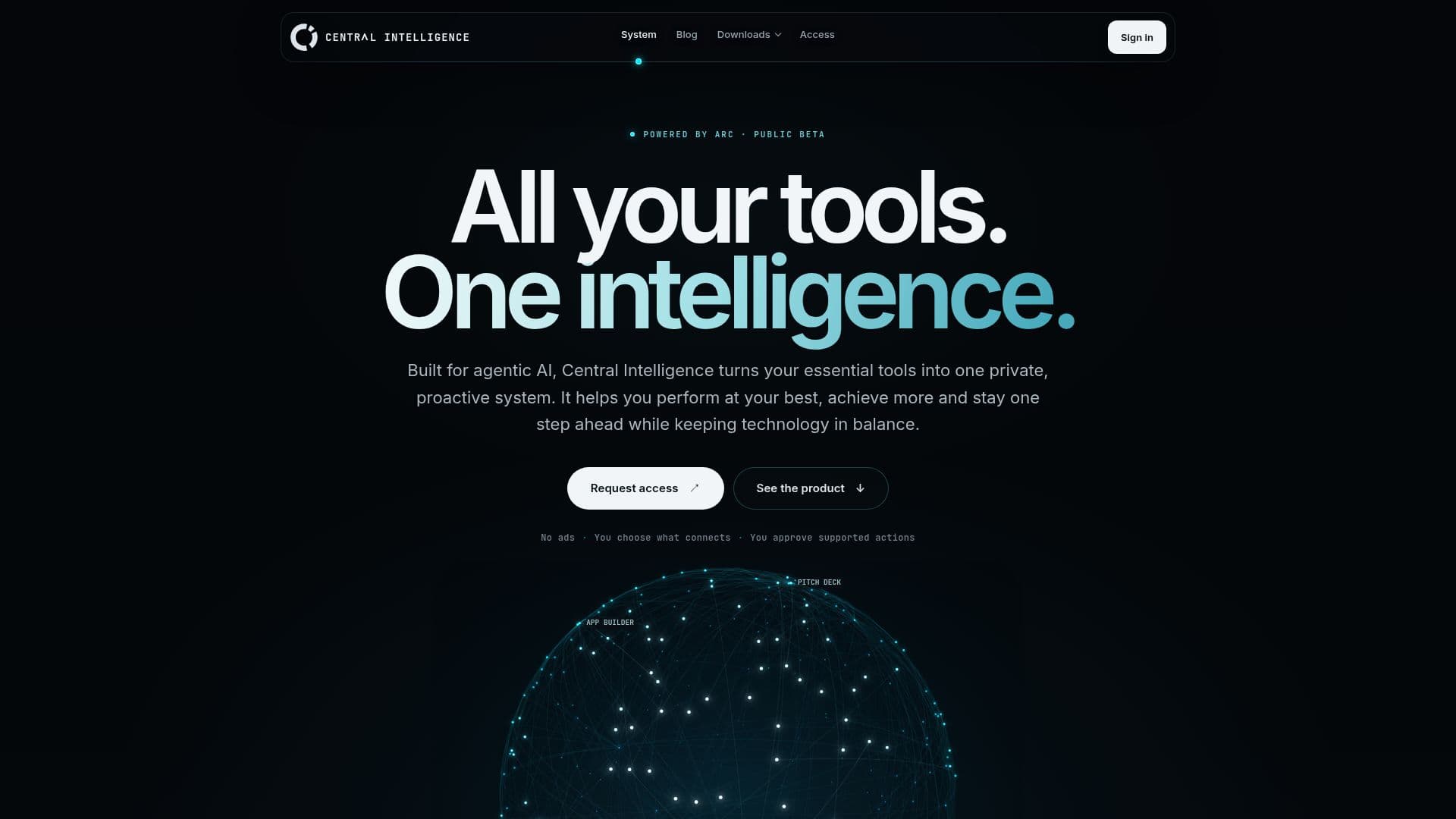 Centr AI System screenshot