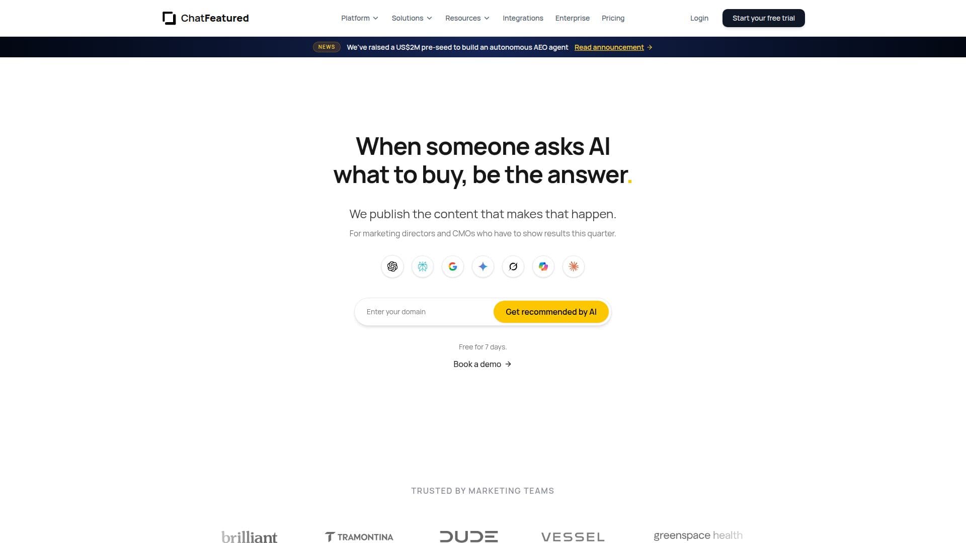 ChatFeatured – KI-Suchoptimierung screenshot