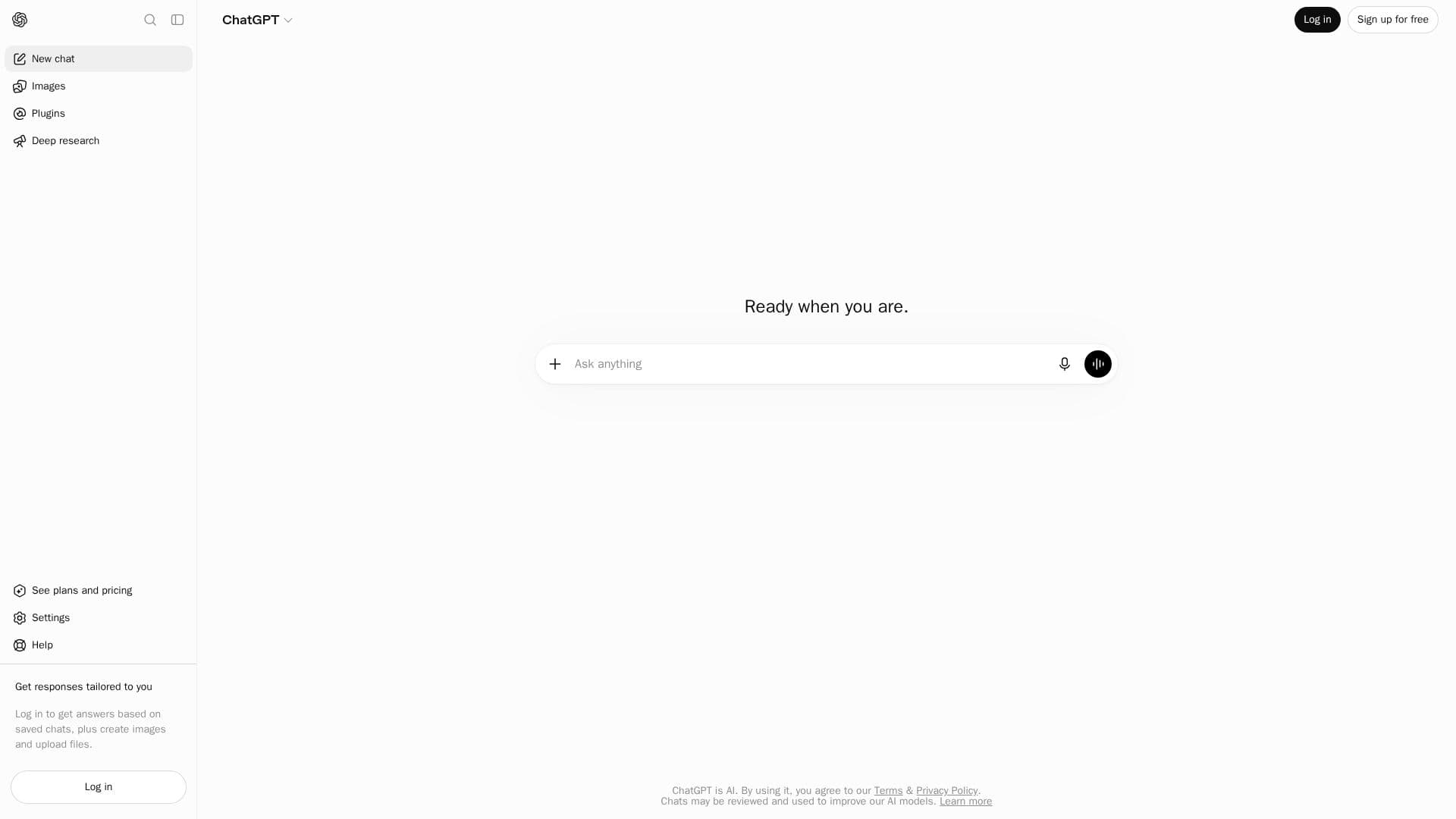 ChatGPT screenshot