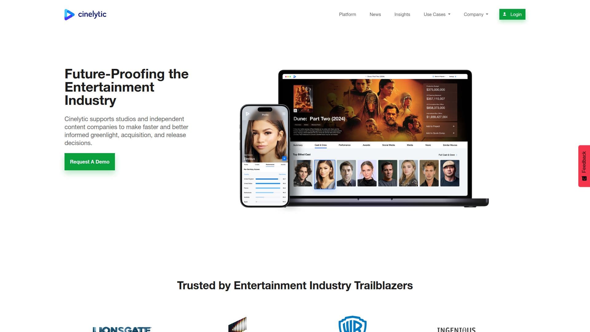 Cinelytic screenshot