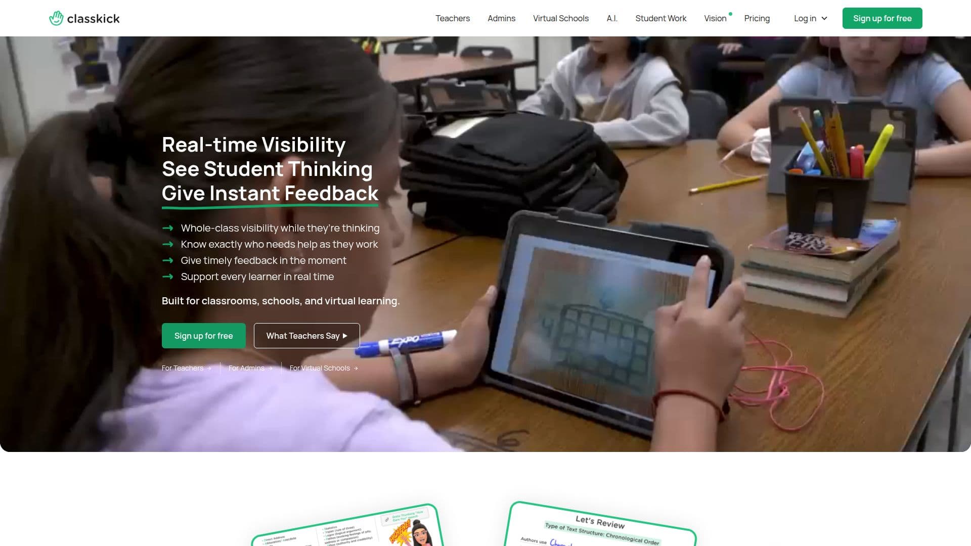 Classkick screenshot
