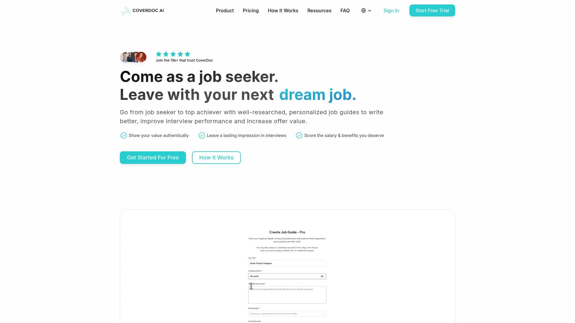 CoverDoc.ai screenshot