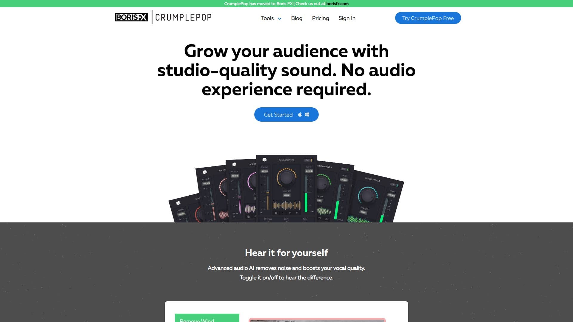 CrumplePop SoundApp screenshot