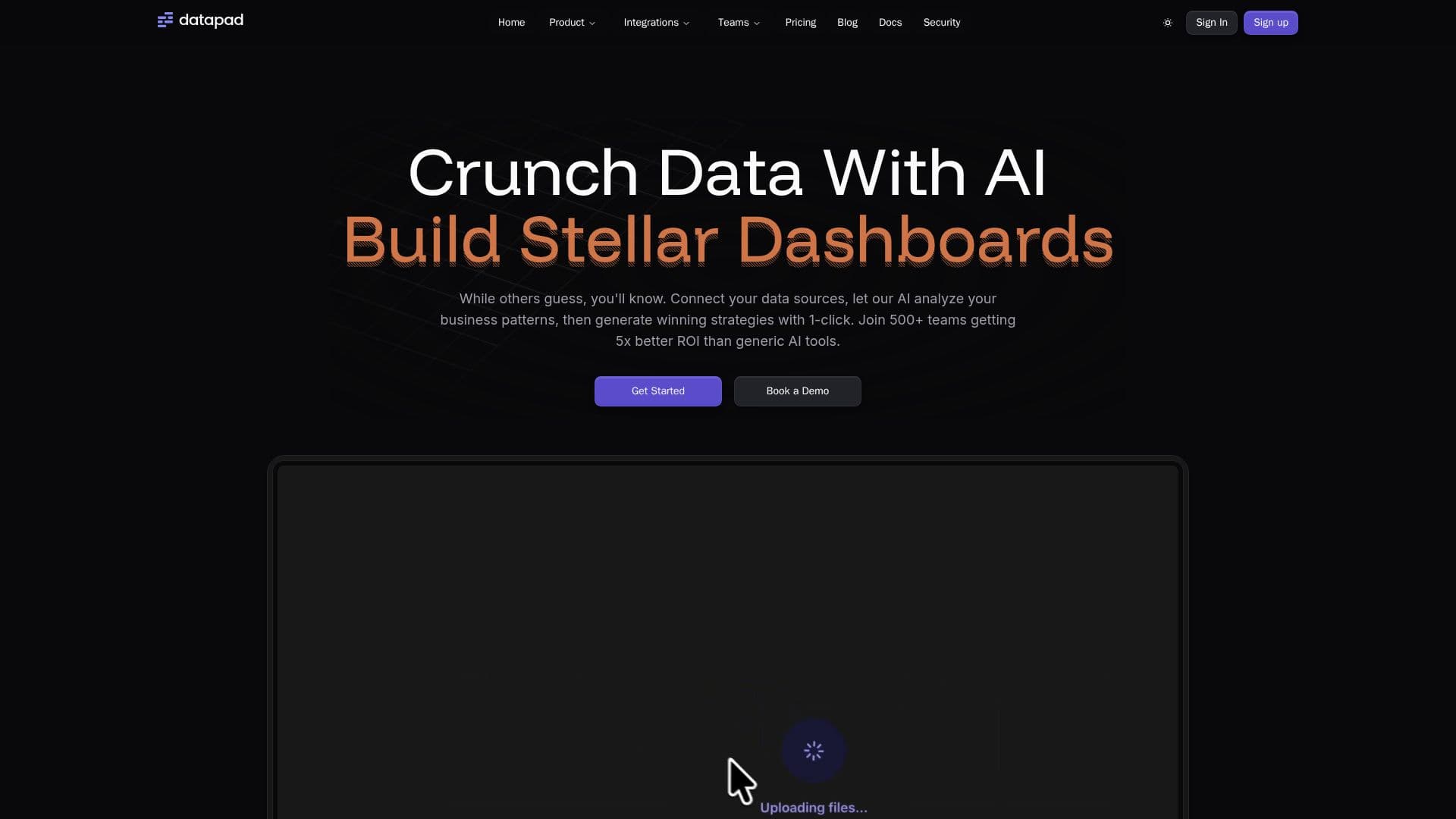 Datapad - Autonomous AI Data Analyst screenshot