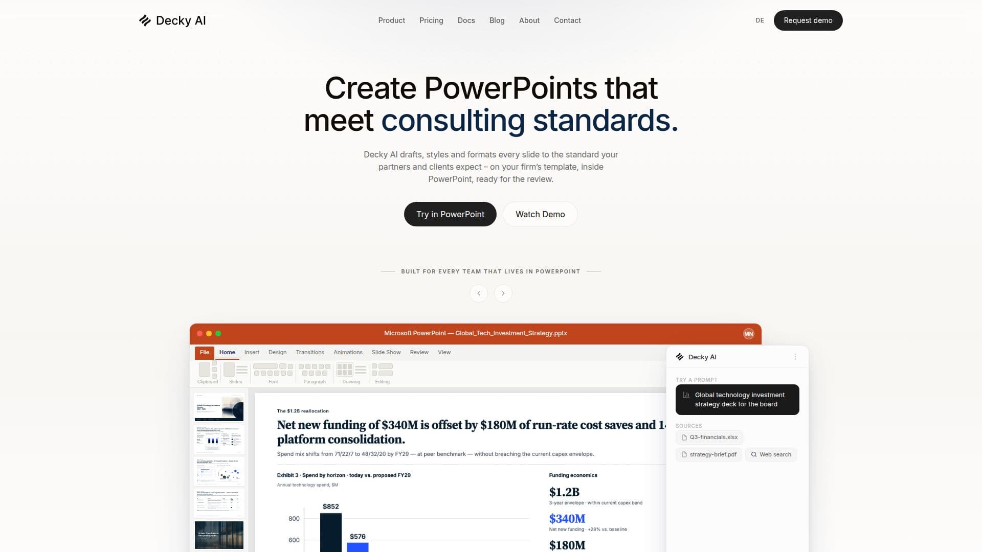 Decky AI | PowerPoint Copilot screenshot
