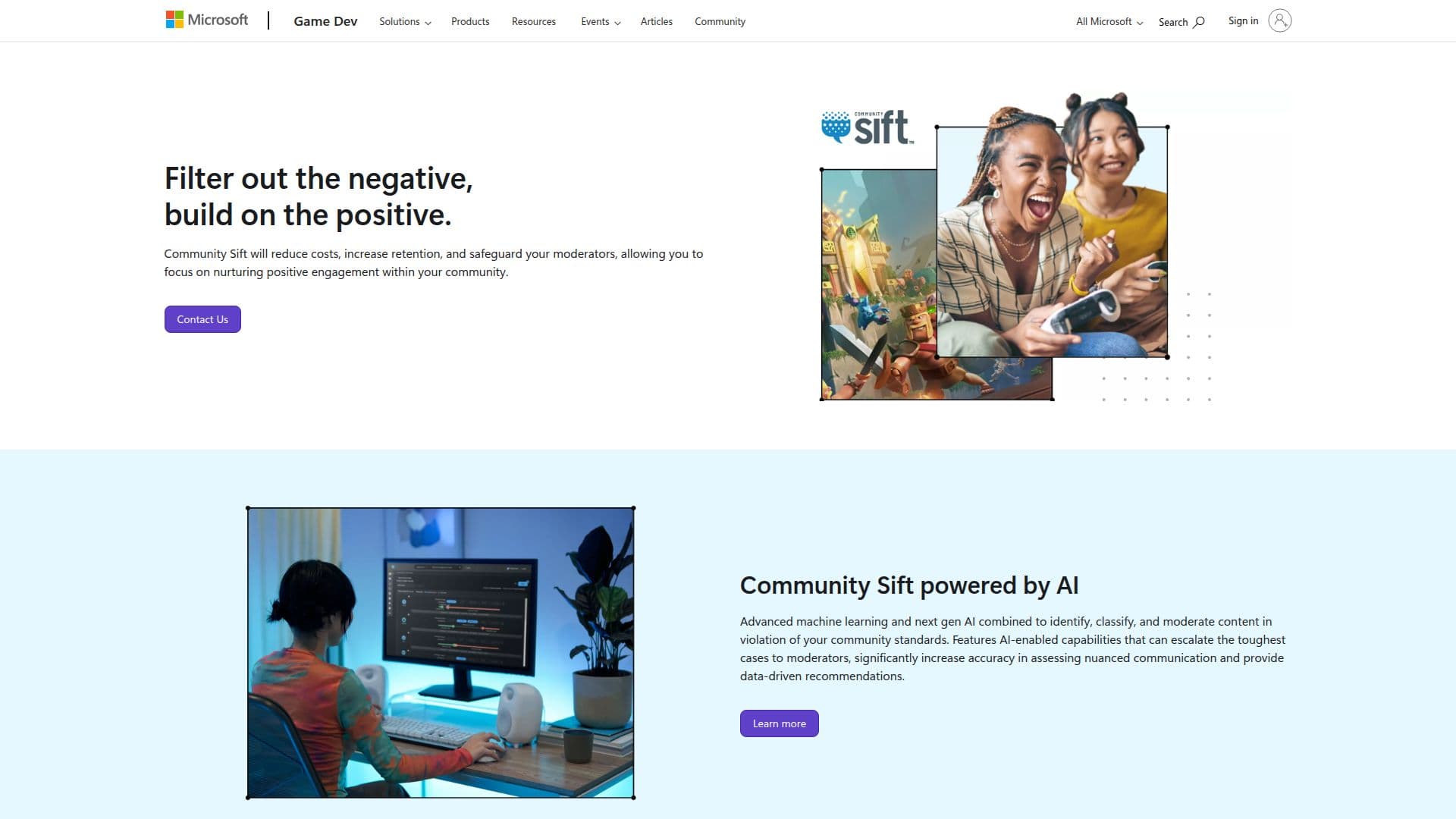 Community Sift screenshot
