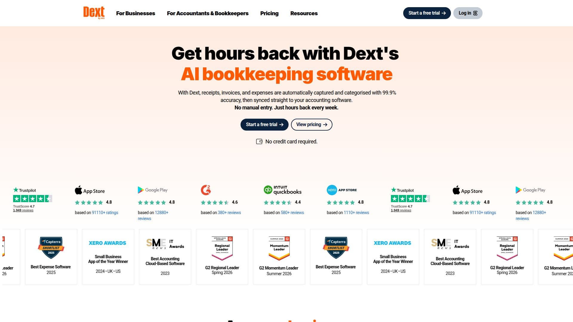 Software de Contabilidade Dext screenshot