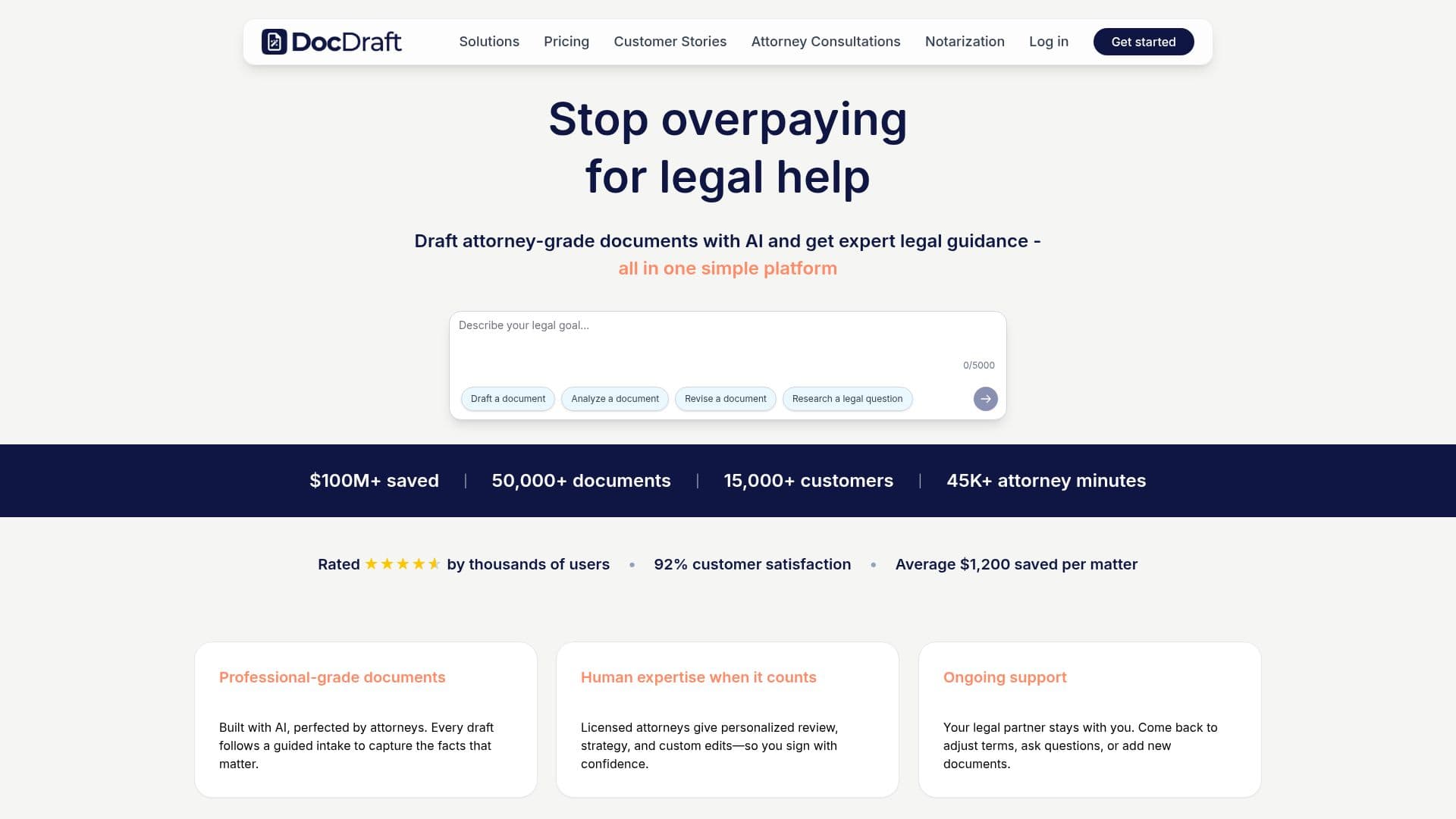DocDraft screenshot