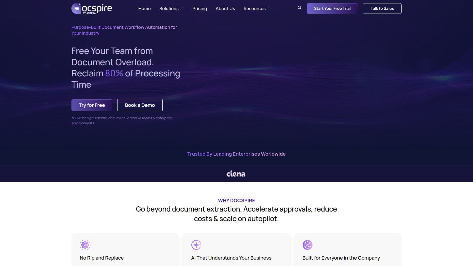 Docspire AI Dokumenten-Workflow-Plattform screenshot