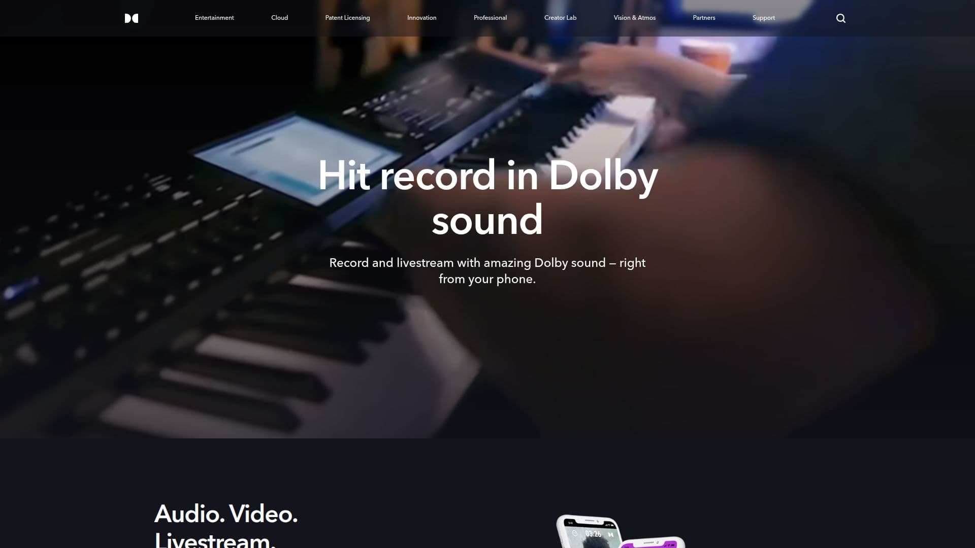 Dolby On: Dolby-Sound und Video aufnehmen screenshot