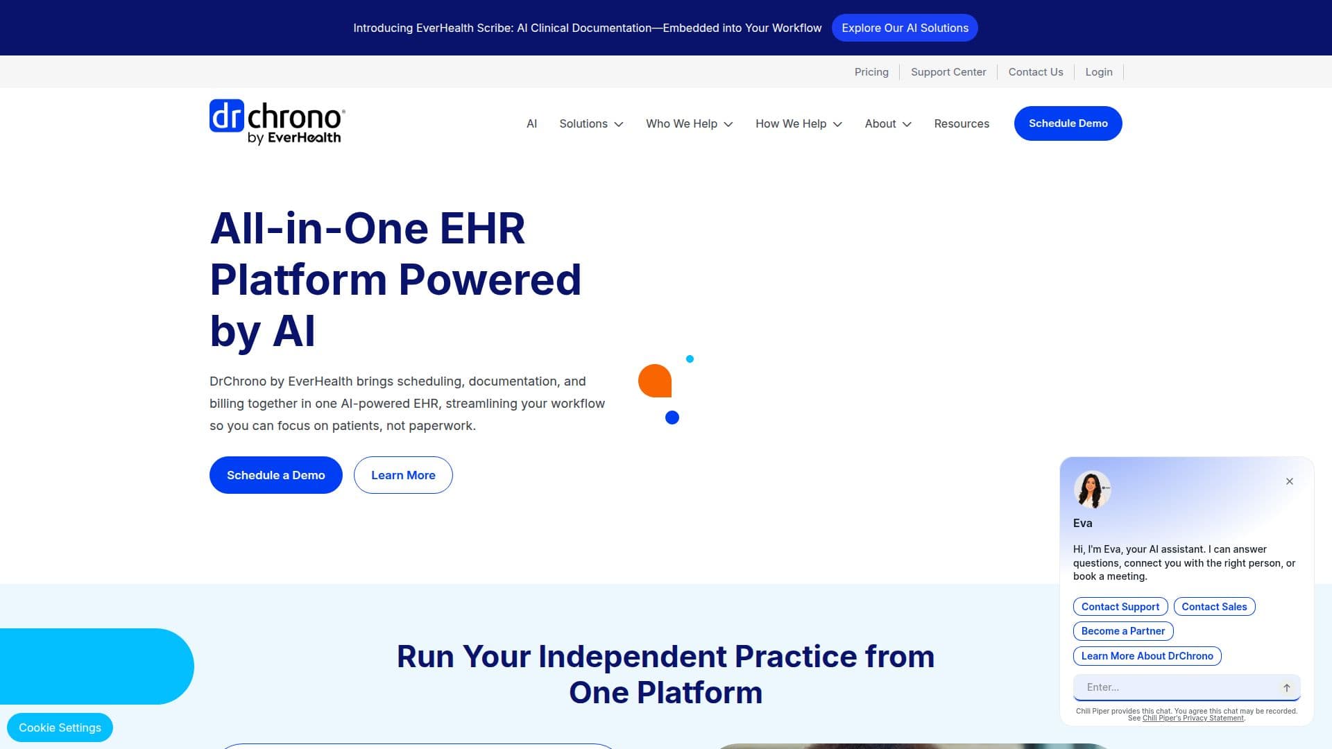 Plataforma EHR DrChrono screenshot