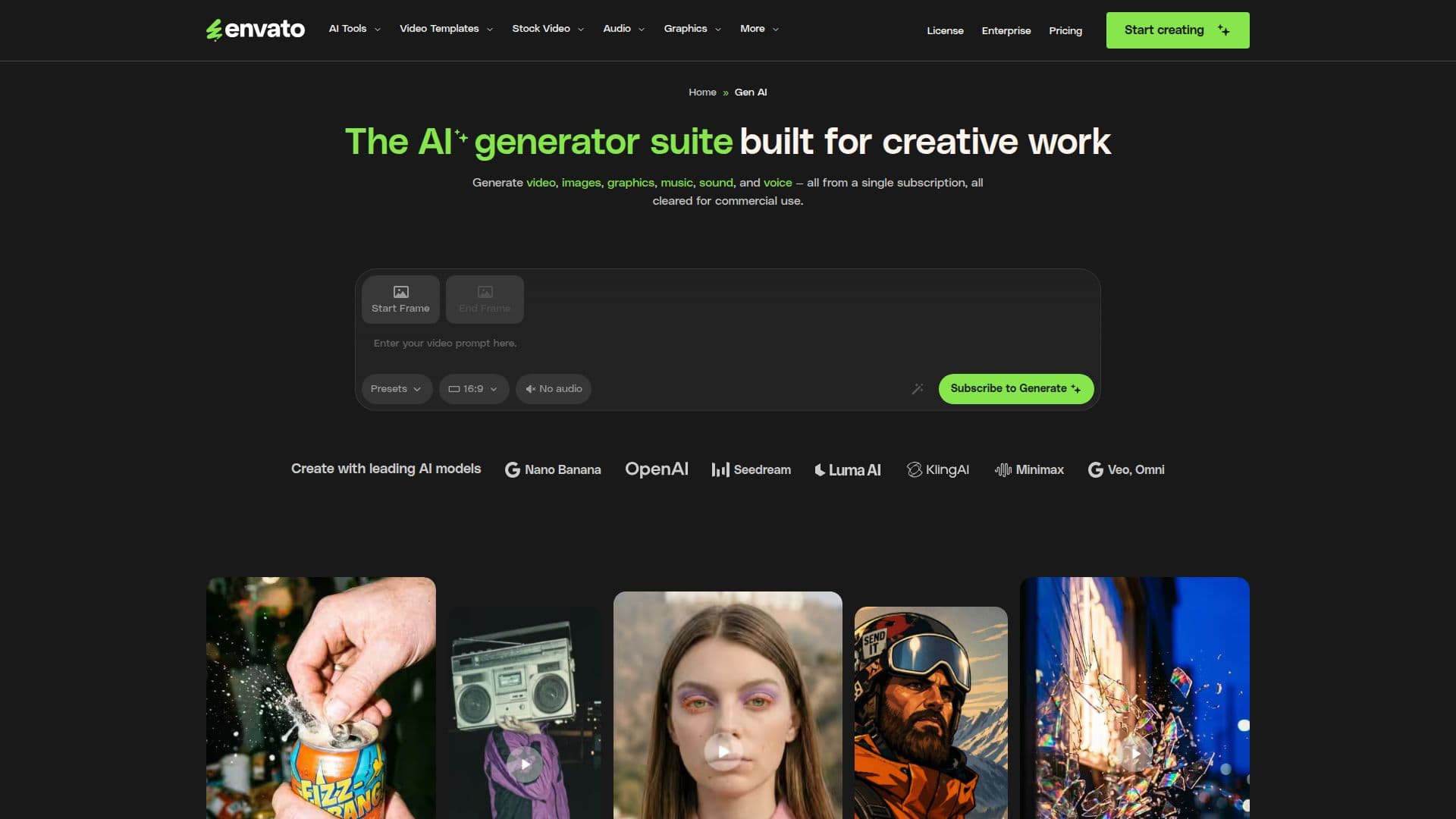 Envato Elements AI screenshot