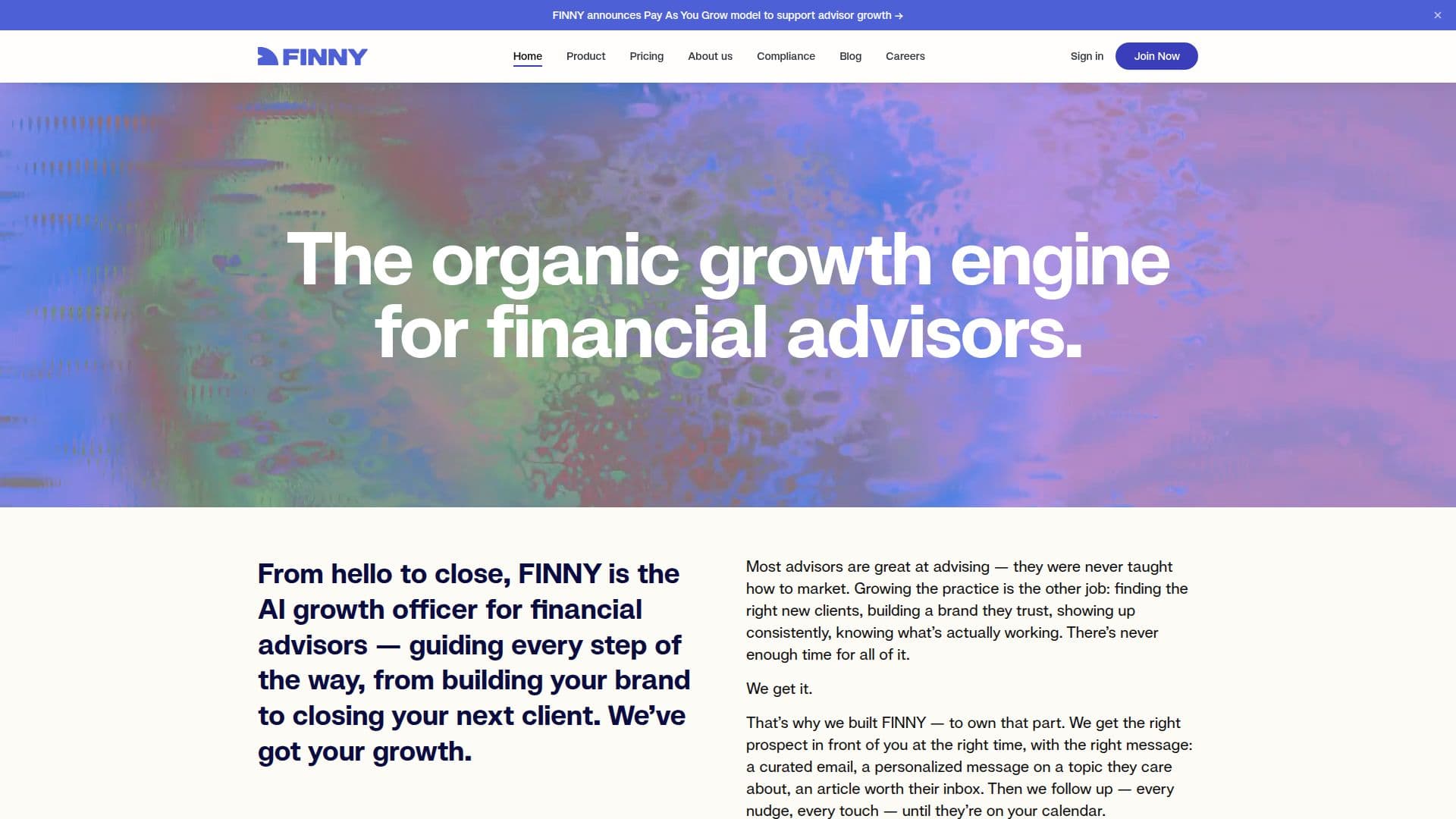 Finny AI Growth Officer screenshot