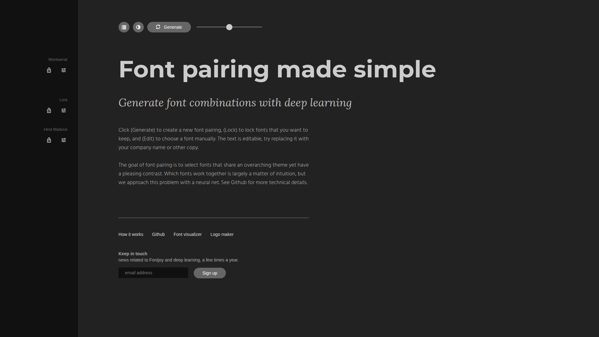 Fontjoy - Ferramenta de Combinação de Fontes com IA screenshot
