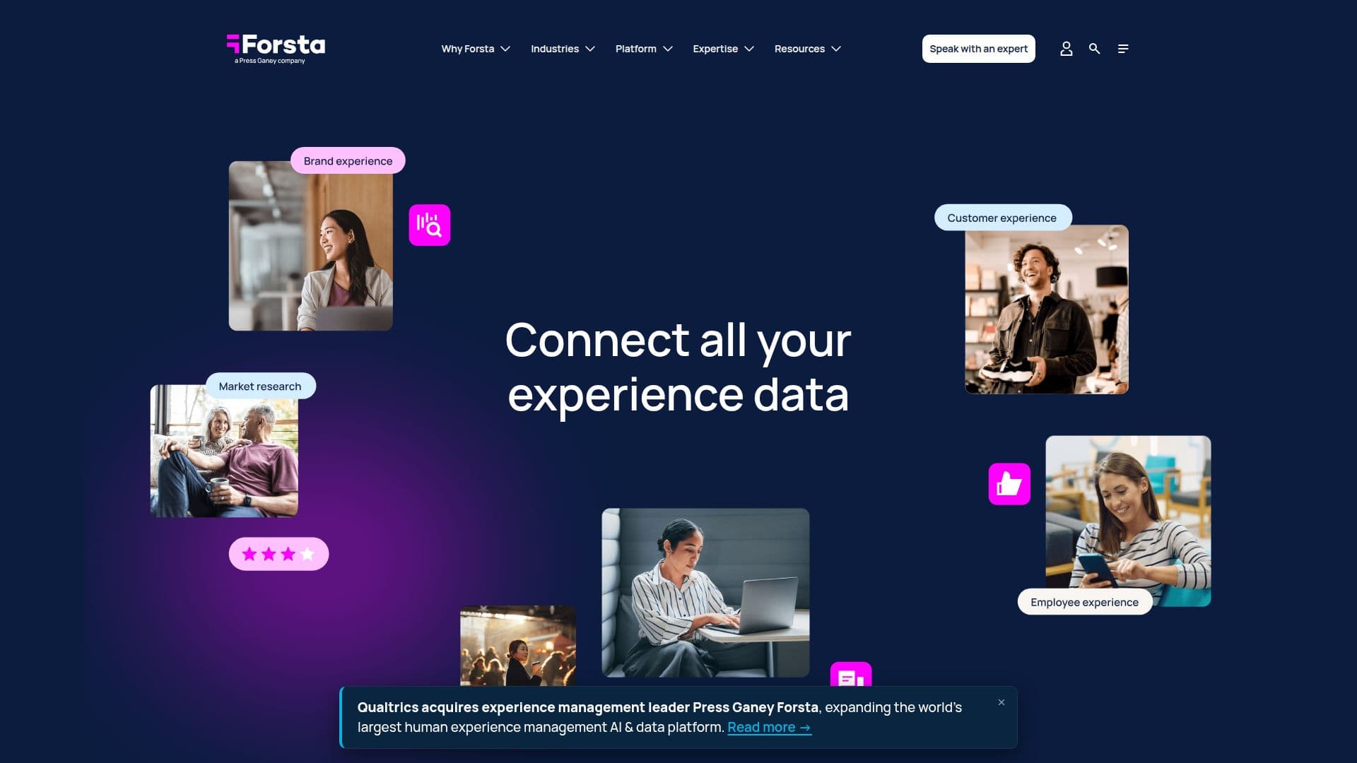 Plataforma de Gestão de Experiência Forsta screenshot