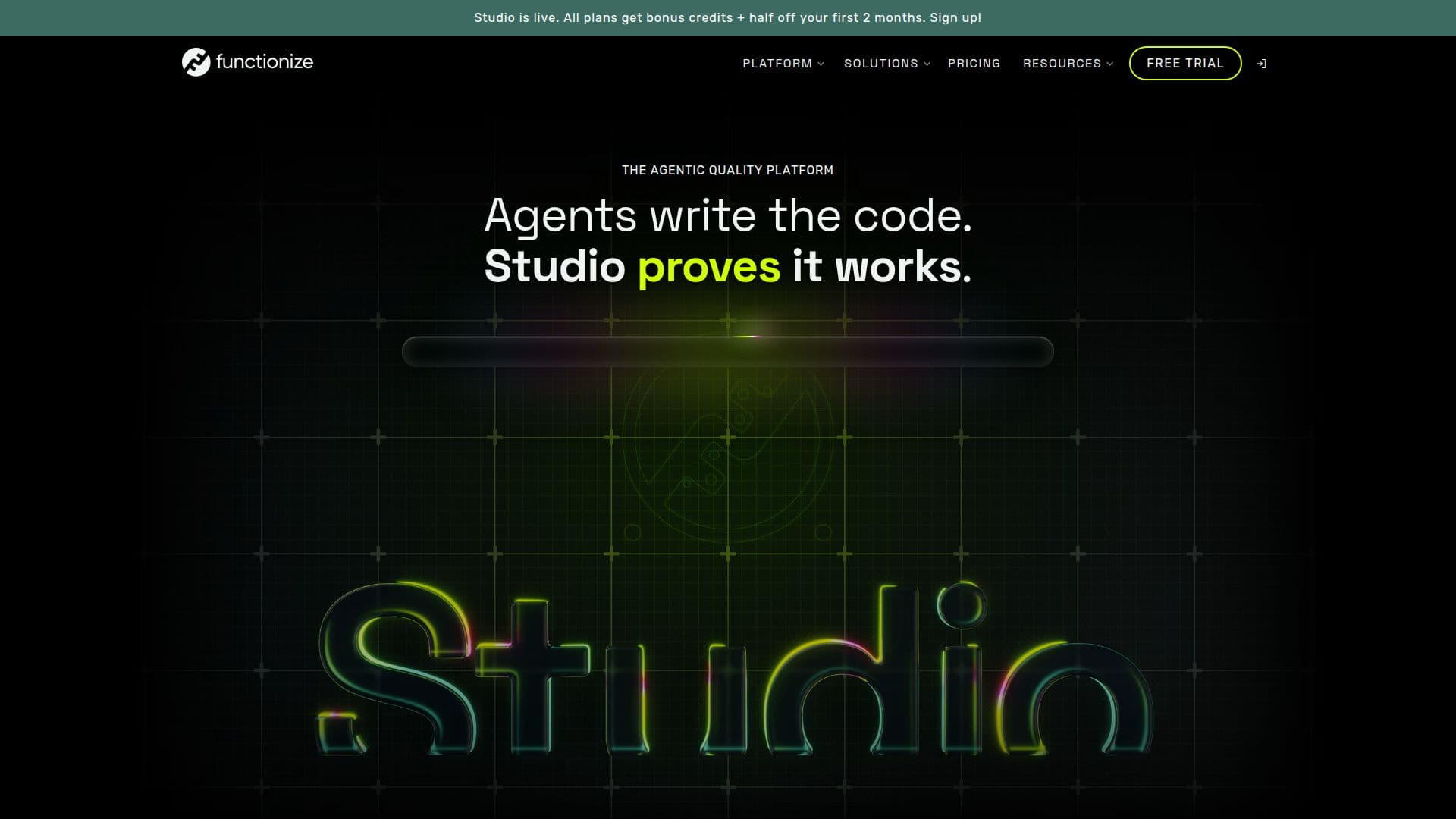 Plataforma de Testes AI Functionize screenshot
