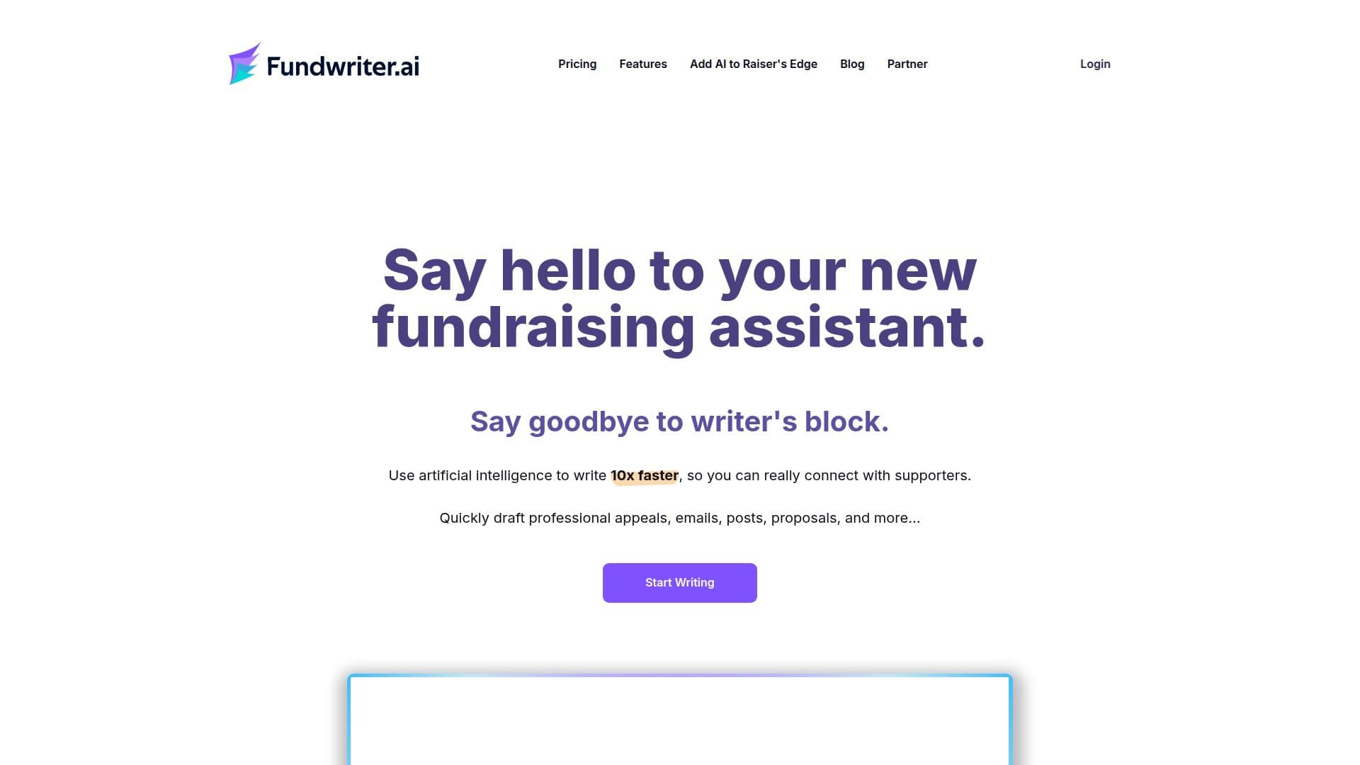 Fundwriter.ai screenshot