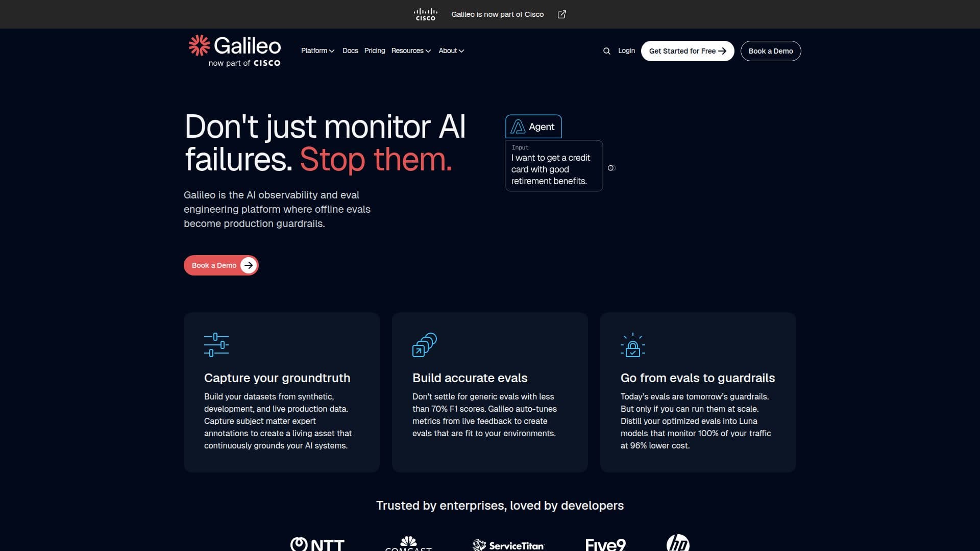 Galileo AI Platform screenshot