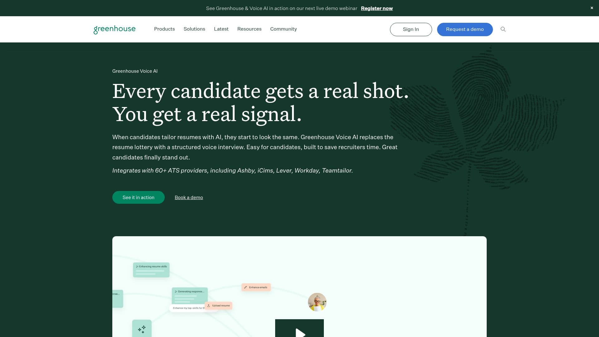 Ferramenta de Recrutamento Ezra AI screenshot