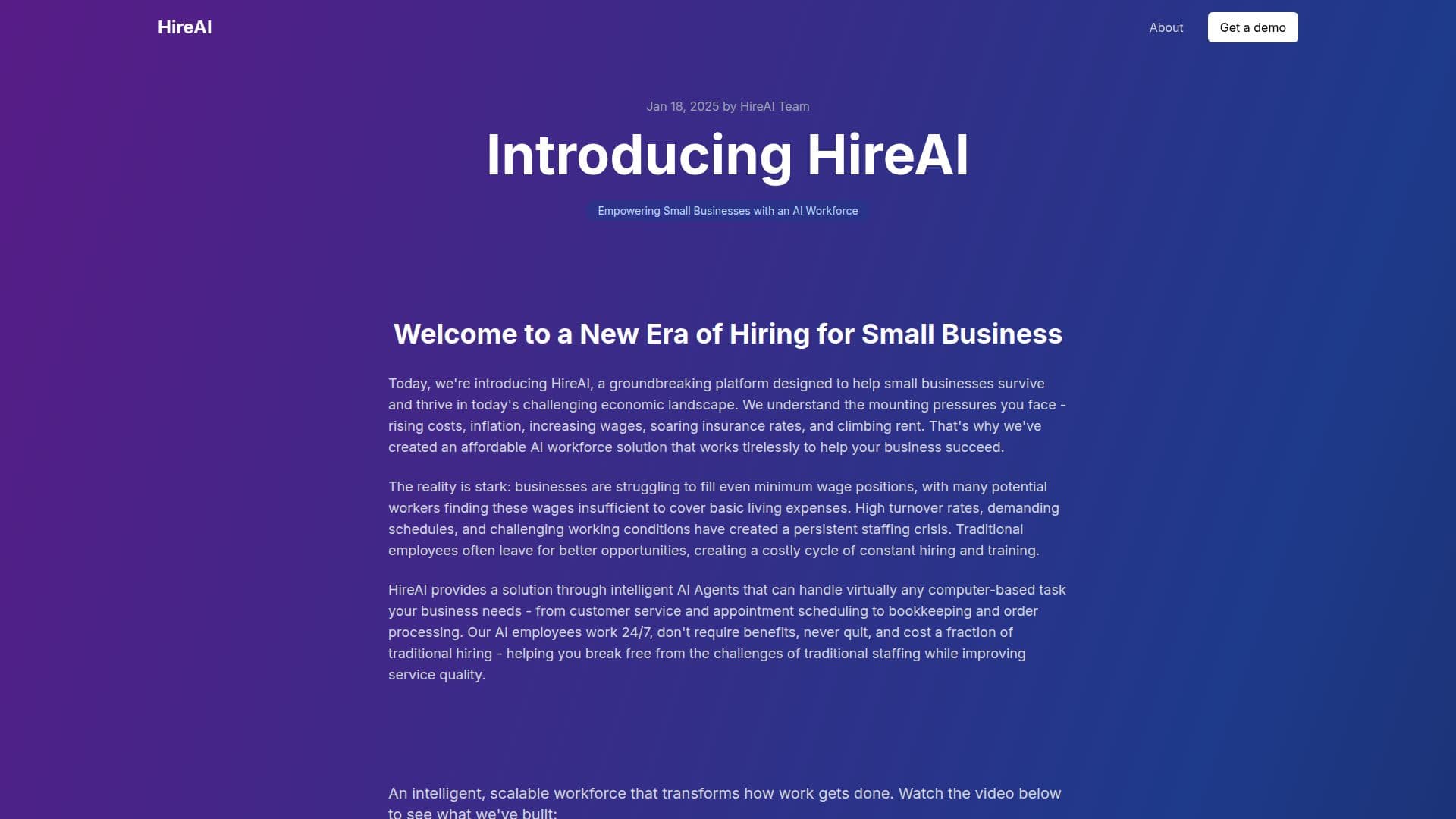HireAI screenshot