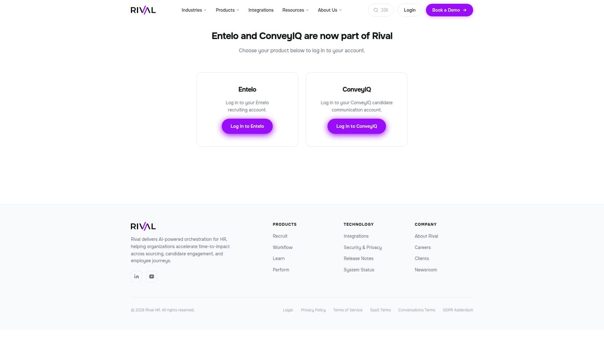 Plataforma de Recrutamento Entelo AI screenshot