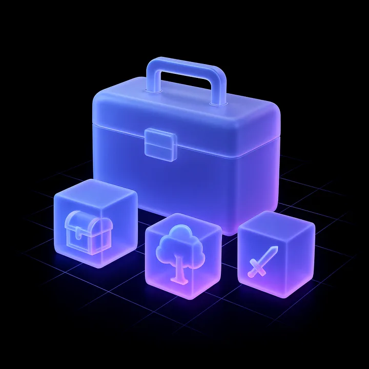 Best AI Tools for Generating game assets | ToolPotion.ai Best AI Tools for Generating game assets illustration – ToolPotion.ai