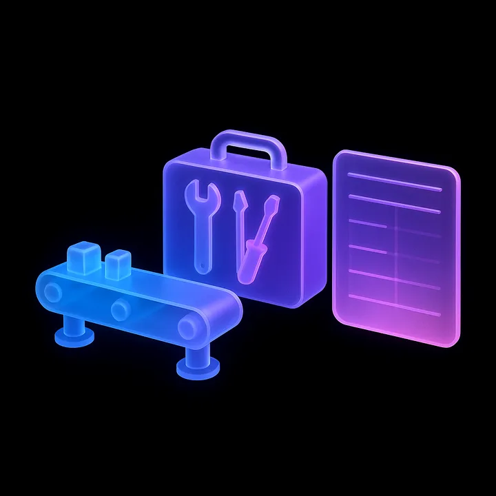 أفضل أدوات الذكاء الاصطناعي في التصنيع والصناعة | ToolPotion.ai رسم توضيحي لـ أفضل أدوات الذكاء الاصطناعي في التصنيع والصناعة – ToolPotion.ai